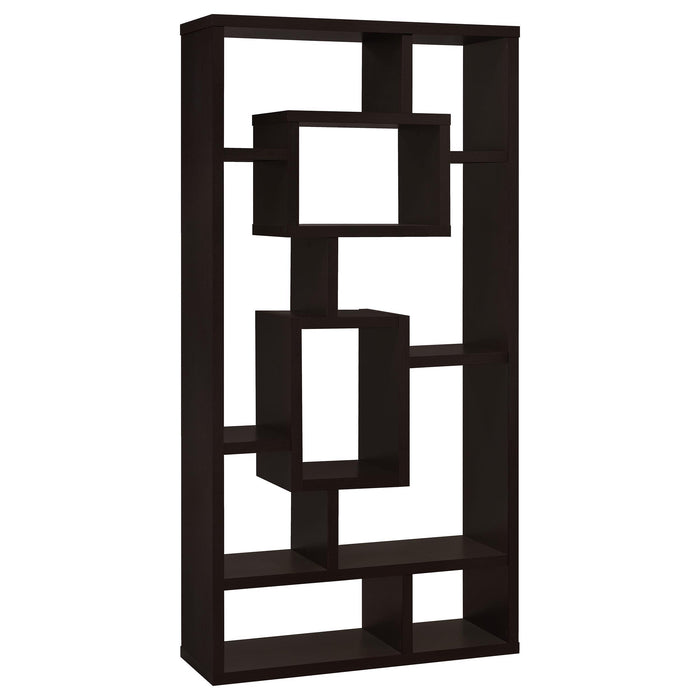 Corey 71-inch 8-shelf Bookcase Cappuccino image