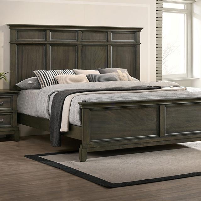 HOUSTON E.King Bed, Gray