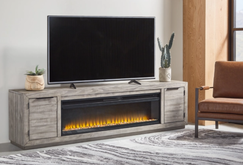 Eve 92 " TV Stand W/ Electric Fireplace