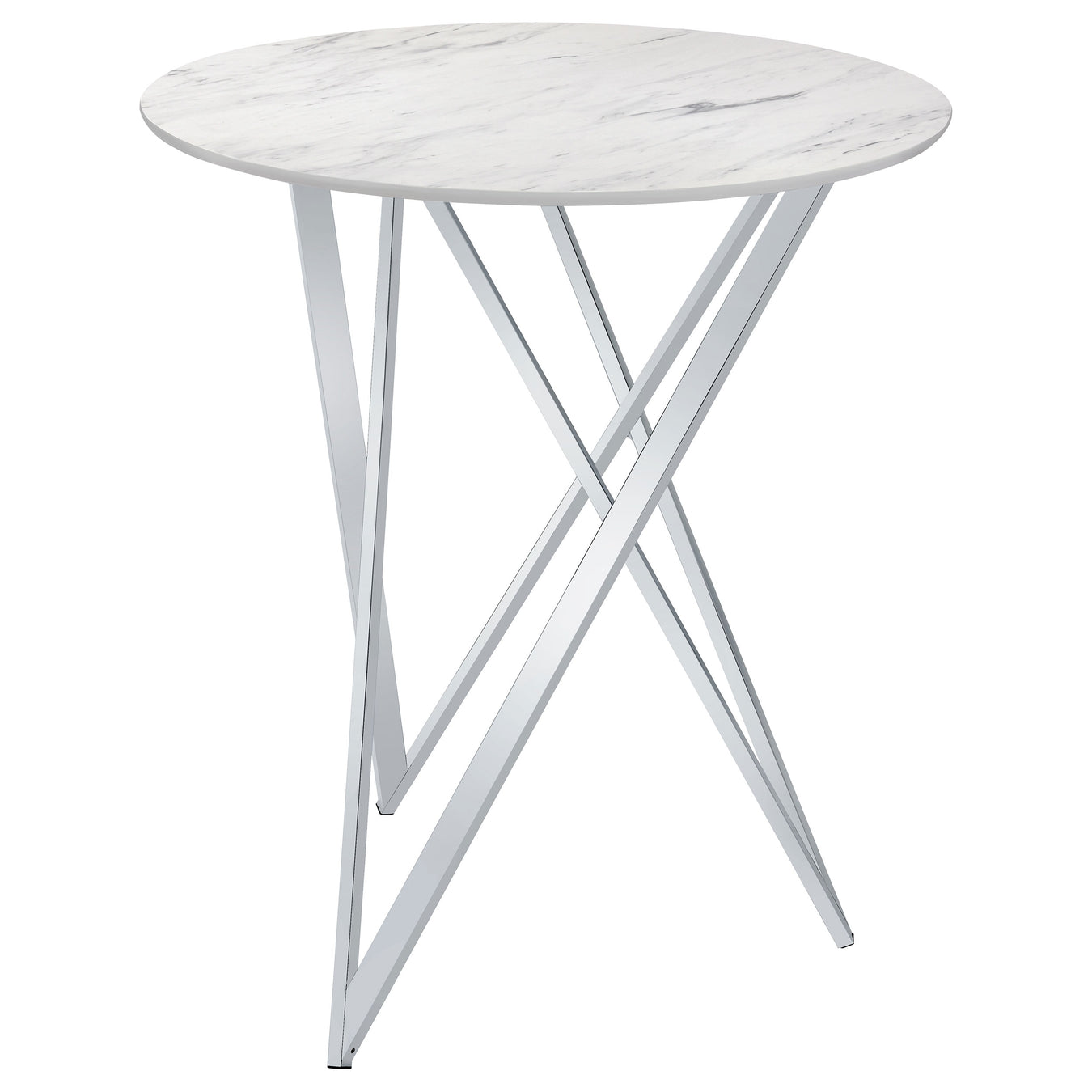 White faux marble