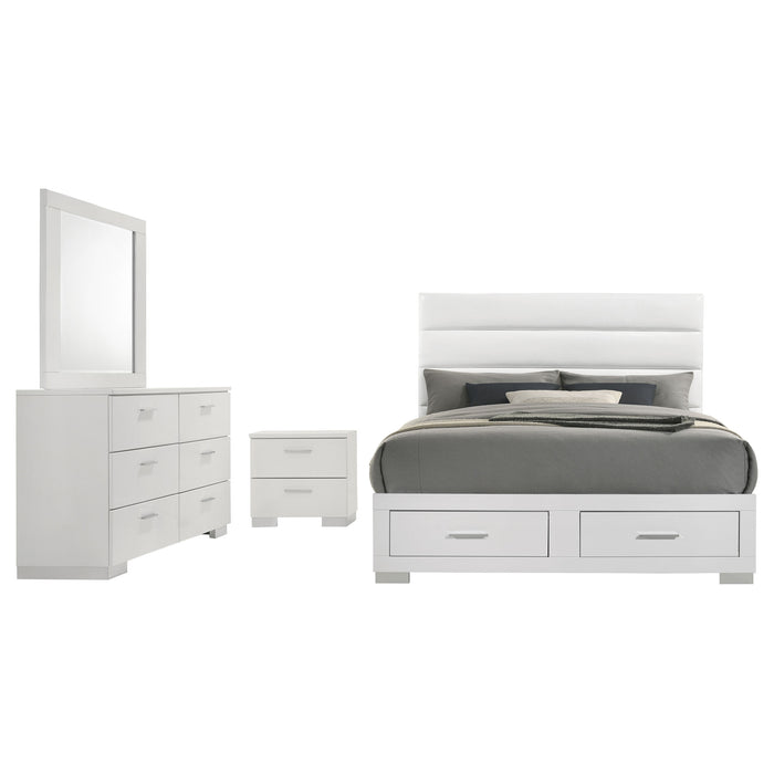 Felicity 5 & 4 Pc E.King, Queen, & Full Bedroom Set
