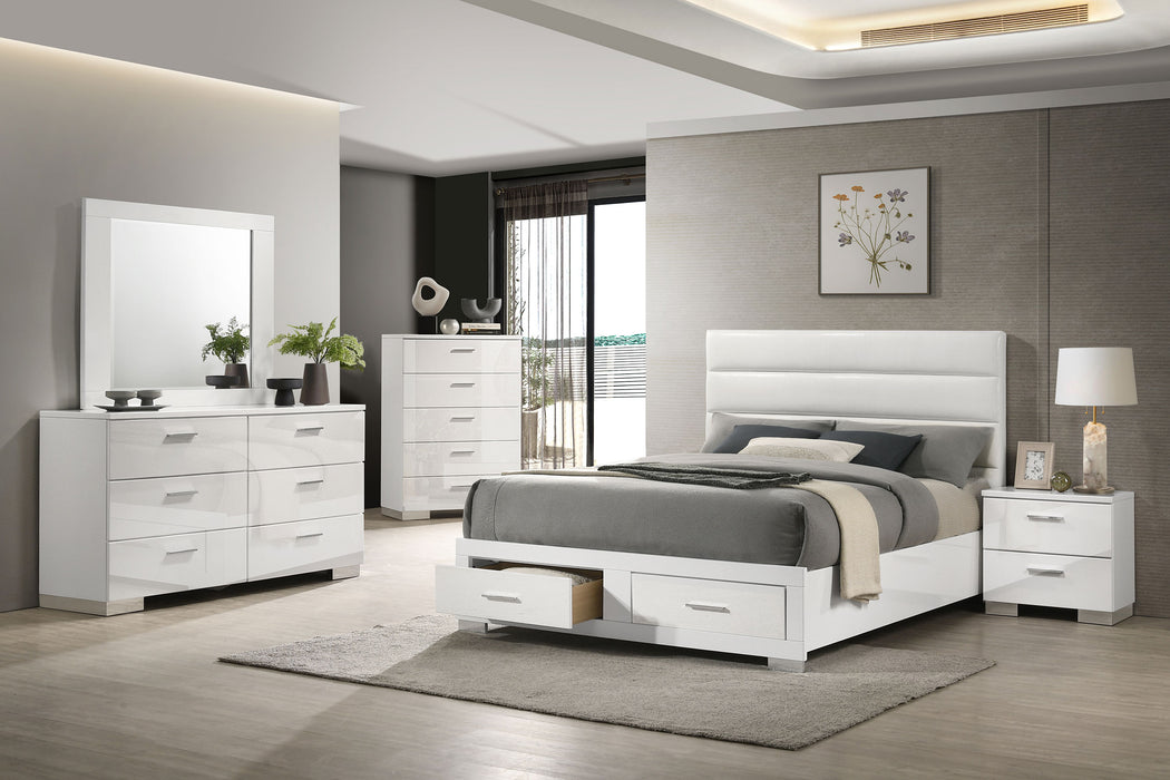 Felicity 5 & 4 Pc E.King, Queen, & Full Bedroom Set