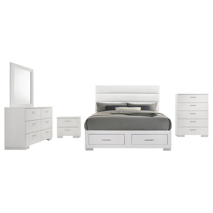 Felicity 5 & 4 Pc E.King, Queen, & Full Bedroom Set
