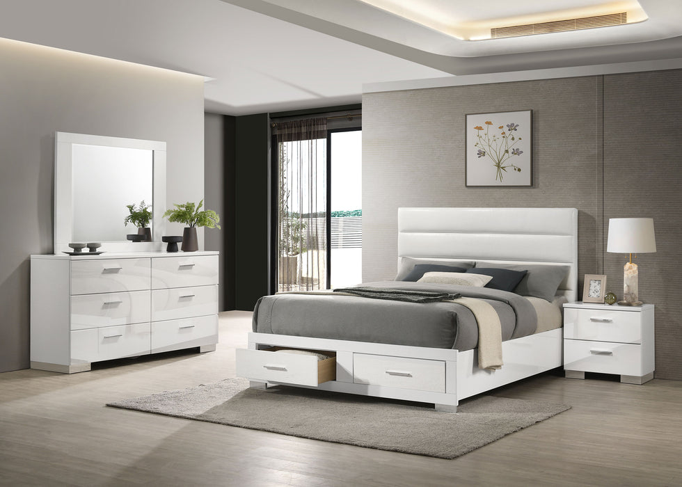 Felicity 5 & 4 Pc E.King, Queen, & Full Bedroom Set