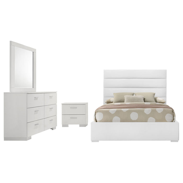 Felicity 5 & 4 Pc E.King, Queen, & Full Bedroom Set