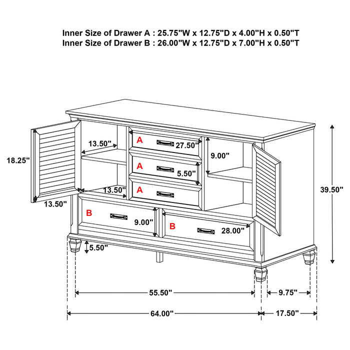 Devon Bedroom Set White