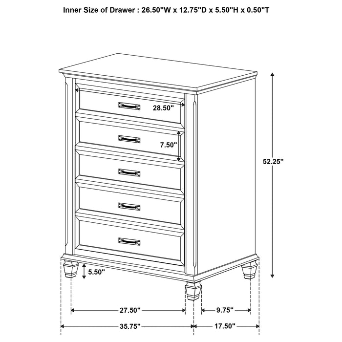 Devon Bedroom Set White