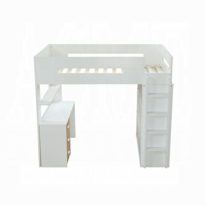 Neptune Twin Loft Bed w/Desk & Wardrobe