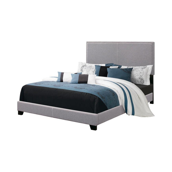 Boyd Upholstered Bed with Nailhead Trim
