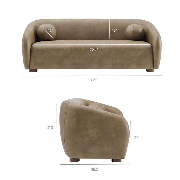 Holly Vegan Leather Sofa