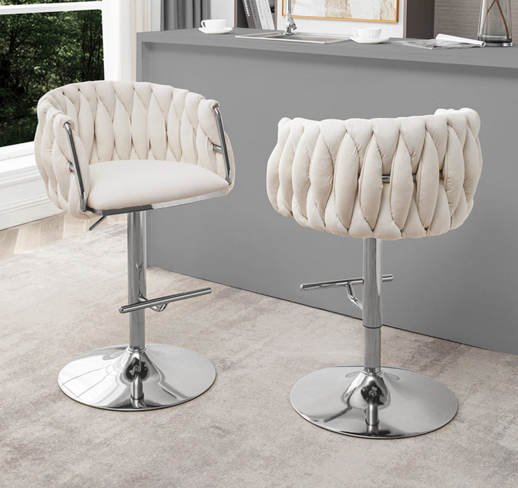 Emery Velvet Adjustable Barstools