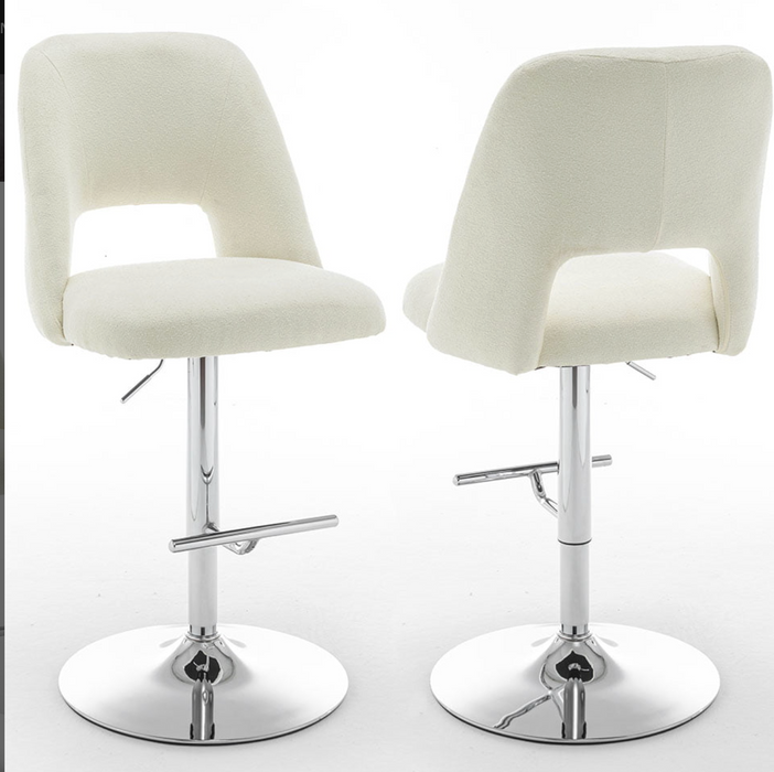 Clara Fabric Adjustable Barstools