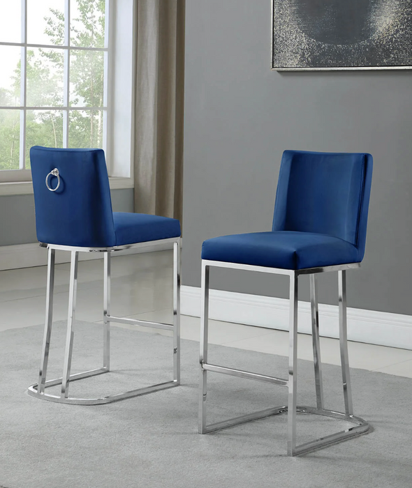 Jade Velvet Counter Height Chairs