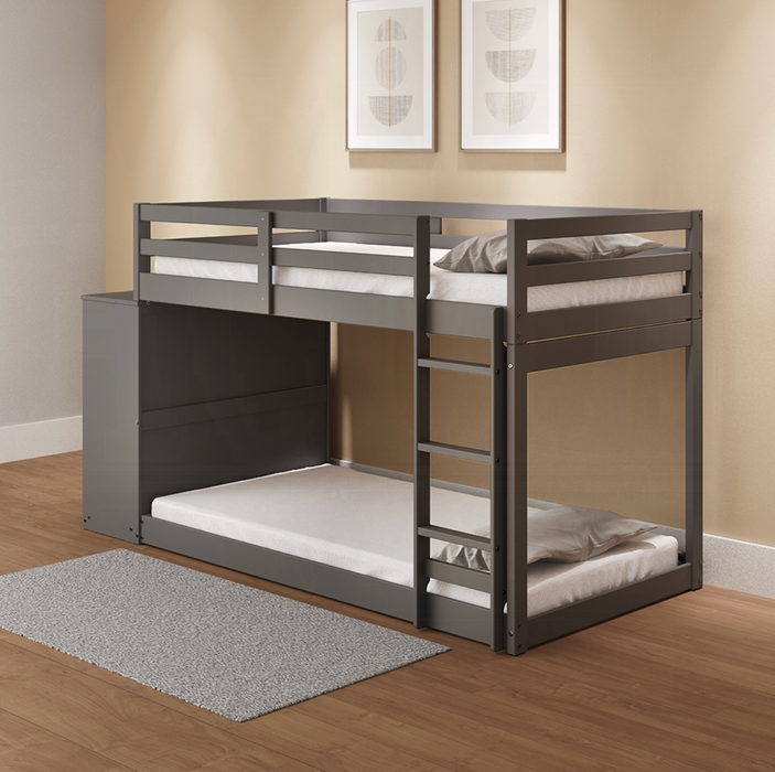 Gason Twin/Twin Bunk Bed w/Drawers & Compartments