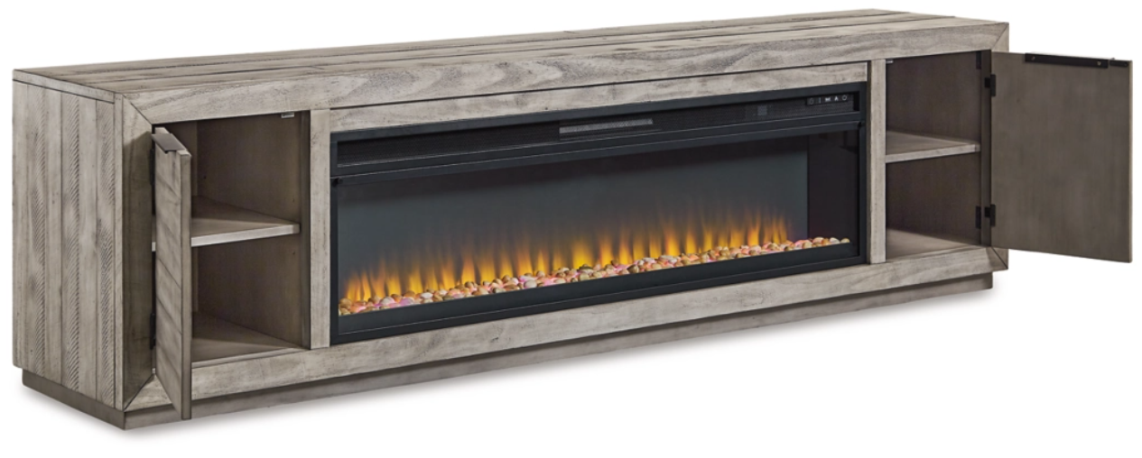 Eve 92 " TV Stand W/ Electric Fireplace