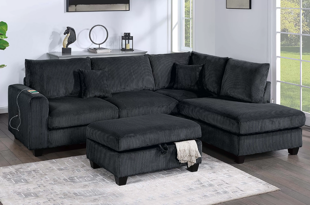 Evelyne Sectional w/ottoman
