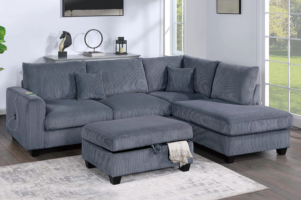 Evelyne Sectional w/ottoman
