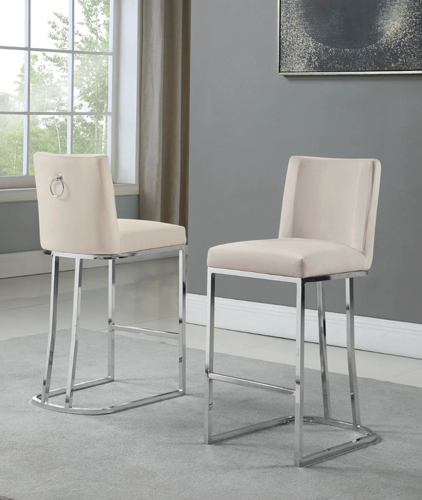Jade Velvet Counter Height Chairs
