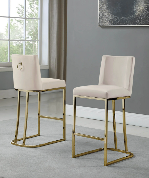 Jade Velvet Counter Height Chairs