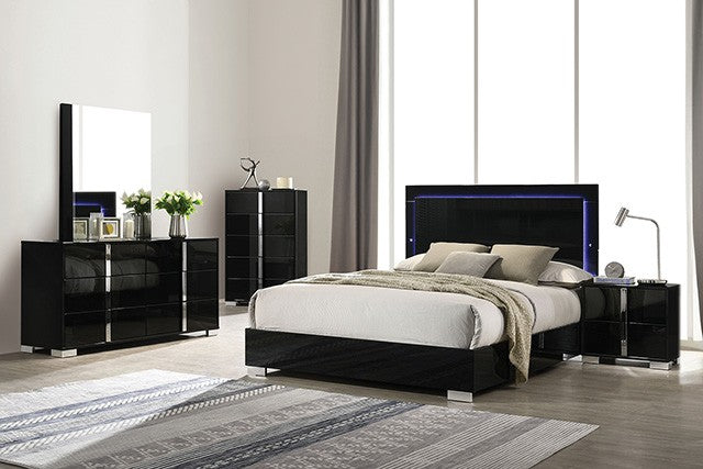 Sinistra Queen Bed With LED on Headboard