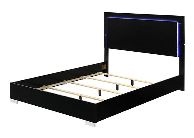 Sinistra Queen Bed With LED on Headboard