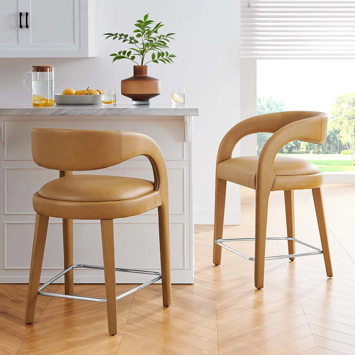 Hayley Counter Stool Vegan Leather